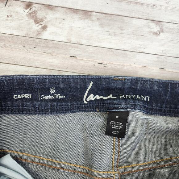 Lane Bryant Genius Fit Mid Rise Capri Jeans Size 18 - Picture 4 of 9